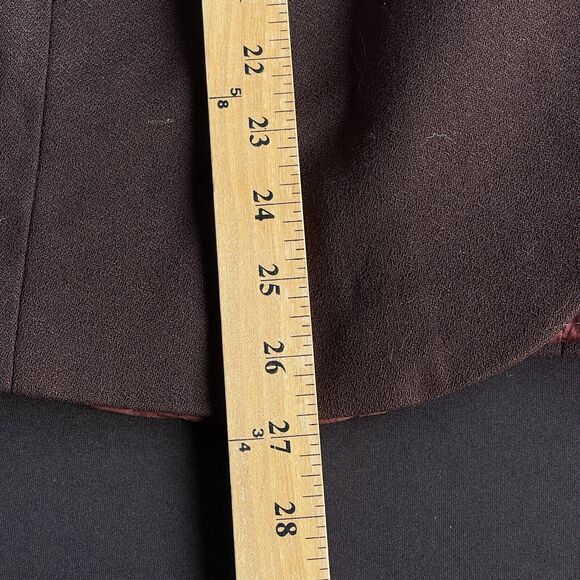 Thomo Wool Blazer Womens Size 36 Brown Lined Office Career Button Front Preppy - Picture 10 of 10